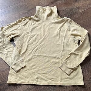 L.L.Bean 100% cotton turtleneck - Neutral yellow